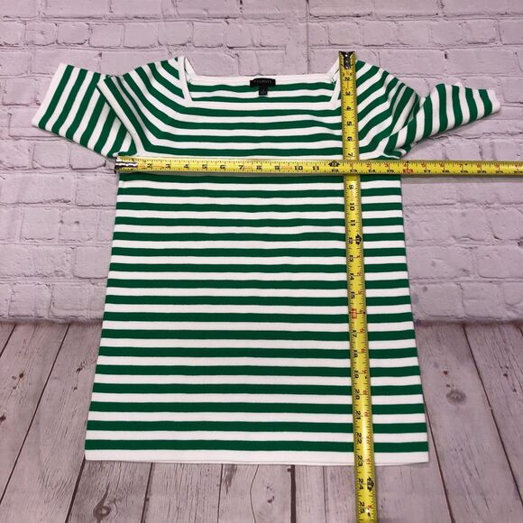 Talbots Women Short Sleeve Knit Top Shirt Blouse Size Small Striped B269 -2 - Picture 2 of 11